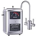 American Standard ASH-210 Hot Water Dispenser, Includes Brushed Nickel Dual Handle Faucet 1300 Watts, 110v
