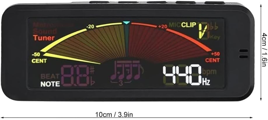 Tuning 3 w 1 cyfrowy tuner Clip-On gitara/metronom i generator tonów / do gitary chromatycznej, basu, ukulele, skrzypiec