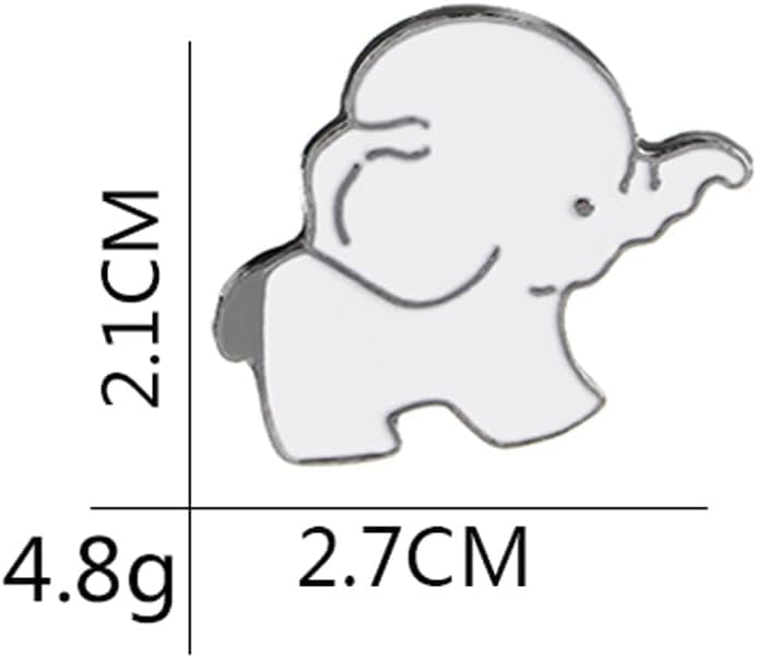 Image of Elephant Awesome Brooch Cartoon Enamel Brooch Pin Jacket Lapel Metal Pins Brooches Badges Exquisite Jewelry