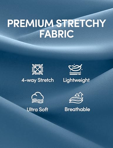 Image of IUGA Dress Pants Women Stretchy Wide Leg Work Pants Business Casual Outfits