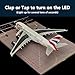 MACHASORS A380 Model Airplane 18.5 Inches Long 1/160 Scale A380 Model with LED Lights and Airport Scene Accessories Ideal Display and Gift