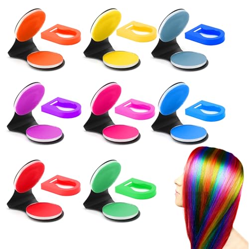 TNSLAND Haarfarbe, waschbar, temporäre Kreide, für Kinder, DIY, Party, Geburtstag, Weihnachten, Halloween, 8 Stück TNSLAND Haarfarbe, waschbar, temporäre Kreide, für Kinder, DIY, Party, Geburtstag, Weihnachten, Halloween, 8 Stück