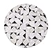Hipeya Tapis Rond en Noir et Blanc, Cuir de Vache en Cuir à Fourrure Dense Dense Nordique ins Gris Rond Moquette Couture Vache Salon canapé-cafetière (Size : 7.2ft)