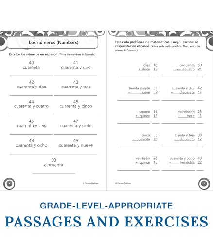 Carson Dellosa Education CD-104411 Carson Dellosa Skill Builders Spanish I Workbook—Grades 6-8 Reproducible Spanish Workbook thumb #3