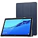 Produktbild MoKo Hülle für Huawei MediaPad T5 10, Ultra Slim Superleicht Kunstleder Schutzhülle, Lightweight Tasche Smart Cover für Huawei MediaPad T5 10.1 2018 - Marineblau