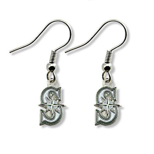 MLB Seattle Mariners Logo Dangler Earrings