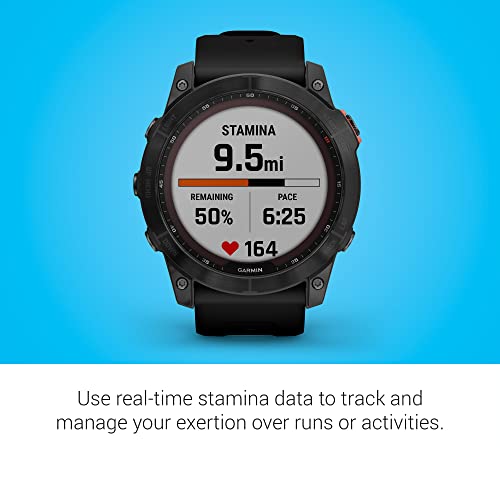 Garmin Fenix 7X Solar, Larger Sized Adventure Smartwatch, With Solar Charging Capabilities, Rugged Outdoor Watch With Gps, Touchscreen, Health And Wellness Features, Slate Gray With Black Band #TOP4
