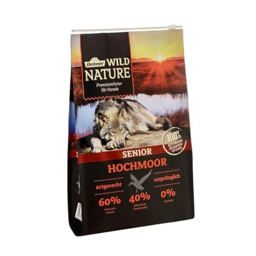Dehner Wild Nature Hundetrockenfutter Senior, Hochmoor, 4 kg