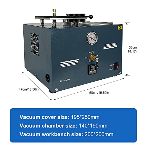 Vacuum Casting Machine, Digital Display Up To 2100°F,2Kg Graphite Crucible For Melting Silver, Gold, Copper, Aluminum (Vacuum Casting Machine Pro) #TOP3