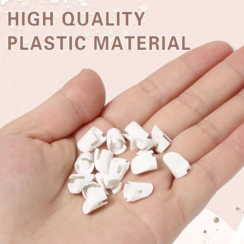 Image of 60 Pcs Entry Doors Frame Plugs for a Smooth Star Style Door 3 /8 x 5 /16 Diameter Doors Frame White Plugs Compatible with Therma-Tru Entry Doors Frame, with Storage Case