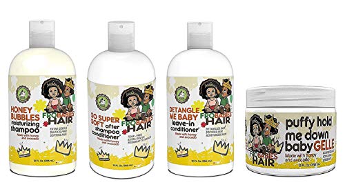 FroBabies Hair So Super Soft and Moisturizing Hair Bundle Set (SHAMPOO&LEAVEIN-CONDITIONER&GELLE)