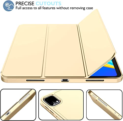 Image of DuraSafe Cases for iPad Pro 11 inch 4th 3rd 2nd Gen Case A2759 MNXE3HN /A MNXD3HN /A A2435 MNXG3HN /A MNXF3HN /A MNXJ3HN /A A2761 A2762 MNXN3HN /A MP553HN /A A2377 MHQR3HN /A MHQT3HN /A A2228 MY232HN /A - Gold