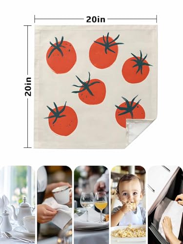Servilletas de tela cuadradas 20x20 pulgadas, pack de 4 miniatura 5