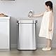 EKO Urban 90 Liter offener Mülleimer aus Edelstahl, schmal, kommerzielle Qualität, großer Mülleimer für Zuhause, Büro, Hotel, Café, Restaurant, Wohnheim