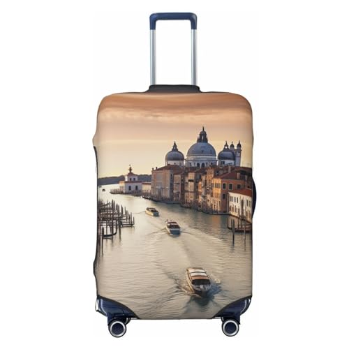 Housse de bagage lavable Grand Canal protection élastique valise L noir