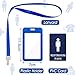 8 Pcs Hall Lanyards and School Passes Set Unbreakable PVC School Passes Set Teacher Lanyard Library Office Nurse Restroom Bathroom Passes for Classrooms and Teachers Supplies (Classic Style)