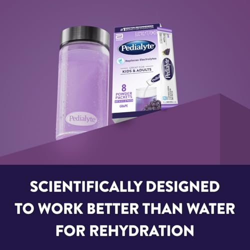 Image of Pedialyte Electrolyte Powder | Hydration Drink for Kids & Adults | Variety Pack: Grape, Strawberry Lemonade, and Orange, 24 Powder Packets