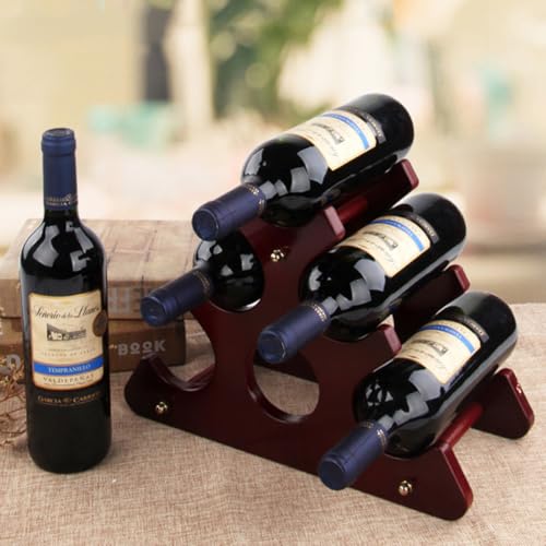 Rangement stable pour restaurant et cave : organiseur chic de 6 bouteilles de vin de table - 8