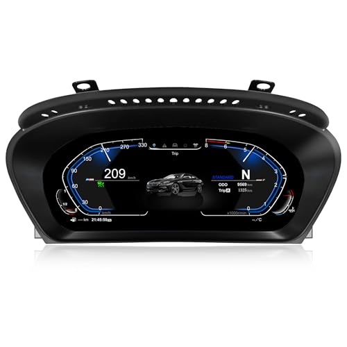 Speedometer Instrument for BMW E60 E61 E63 E64 2003-2009 CCC CIC, 12.3 inch Linux System Original Car Display Digital Cluster Dashboard Screen with Panel