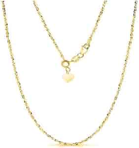 Amazon.com: Sterling Silver 1.5MM Fancy Italian Adjustable