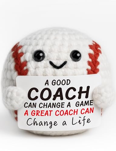 Crochet Baseball Coach Gift, Appreciation, End of Season
