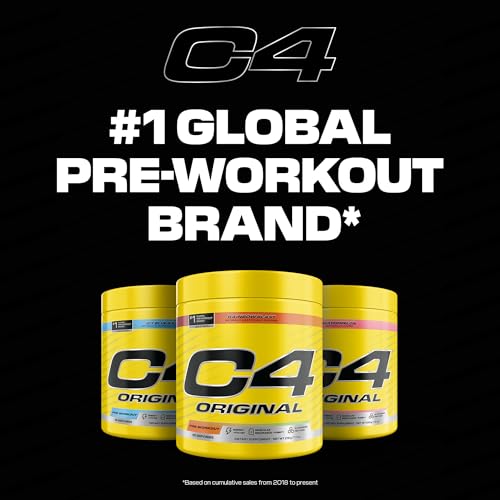 Image of Cellucor C4 Original Pre Workout - Hawaiian Punch - Pre-Workout for Endurance, Focus & Performance with 200mg Caffeine, Beta-Alanine, Creatine Nitrate, L-Arginine & PeptiPump - Sugar Free, 25 Servings