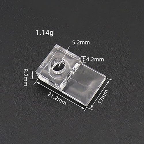 Image of 50 Pcs Mirror Holder Clips Frameless Mirror Hanging Kits Small Glass Retainer Clips Plastic Clear Mounting Clips Wall Mirror Hanger Clips with 50 Pcs Screws