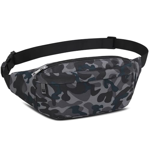 Resistente al Agua riñonera Bolsa de Cintura Cremallera Bolsa riñonera de Viaje Senderismo al Aire Libre Deporte Vacaciones Dinero Bolsa de Cadera Paquete