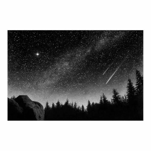Tableau paysages étoilés de montagne pour une ambiance poétique chez vous