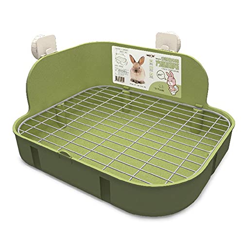 Lettiera per Gatti Grande scatola dei rifiuti con pastiglie bonus, cassetto, scatola della toilette angolare e padella pet più grande per porcellini per adulti cavia, cincillà, furetto, galesaur, picc