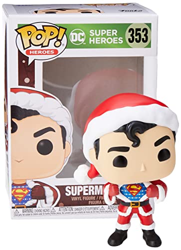Funko Pop! Dc Heroes: Dc Holiday - Superman With Sweater, Multicolor, 3.75 Inches (50651)