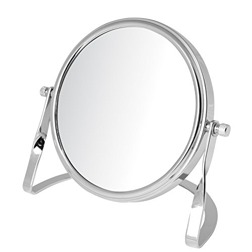 Espejo de maquillaje pequeño JERDON 5X, diámetro 14 cm