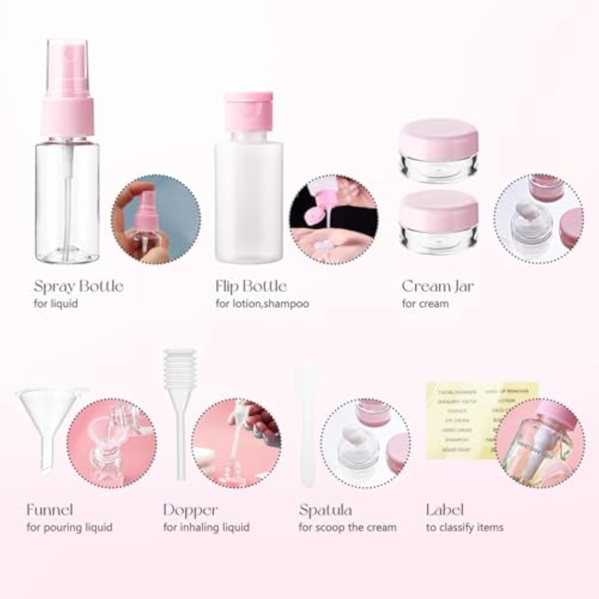 13-Piece Leak Proof Travel Bottle Set