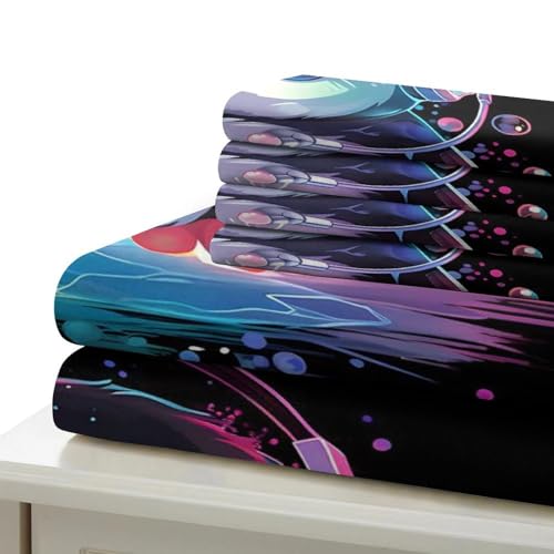 Housse de couette pingouin parure de lit 3D 200x200 microfibre confortable - 7