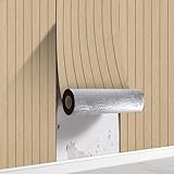 Camiraft Selbstklebend Tapete Holzoptik 3MM Verdicken Wandpaneele Selbstklebend 40cmX300cm Möbelfolie Holzoptik Vintage Holz tapeten für Küche Schlafzimmer Wohnzimmer Wand Möbel Braun