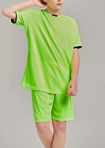 Image of DANI CHINS Boys Loose Athletic Short-Sleeve Shirt and Active Mesh Shorts Set