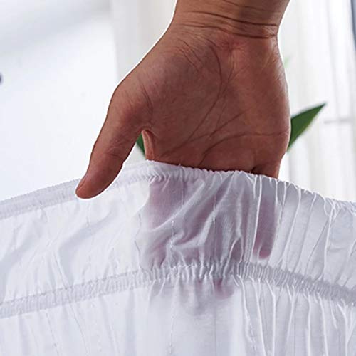 Gonna per Letto Matrimoniale a Balze, Gonna da Letto Avvolgente, Hotel Tinta Unita Fascia Elastica Gonna per Letto Senza Superficie del Letto, Gonna A Letto Easy Fit Colore Puro