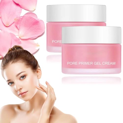 Pore Primer Gel Cream, Invisible Pores Face, Matte Pore Invisible, Base Face Primer Under Foundation, Poros s y Tono Uniforme Para Todo Tipo De Pieles(#30g 2PCS)