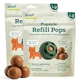 WOOF Pupsicle Refill Pops, Delicious Long Lasting Dog Treats, Pre-Made Pupsicle Refills for Dogs, Wholesome Ingredients, Low-Mess Chicken Pet Treats - Large Pops - 7 Count - 2 Pack