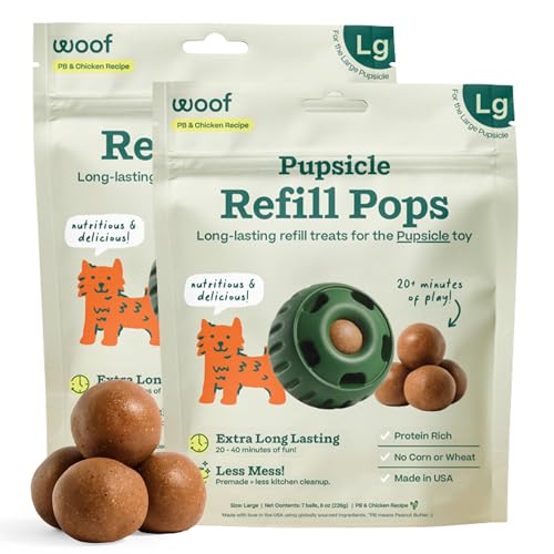 WOOF Pupsicle Refill Pops Long Lasting Treats