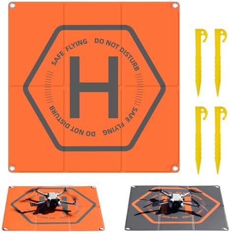Bocguy Universal Drone Landing Track, 50cm x 50cm Drone Landing P...