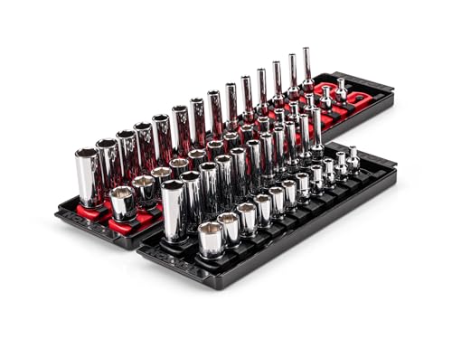 TEKTON 1/4 Inch Drive 6-Point Socket Set, 50-Piece | SHD90215