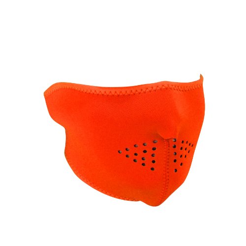 Zanheadgear WNFM142H Neoprene Half Face Mask, High-Visibility Orange, adult/unisex