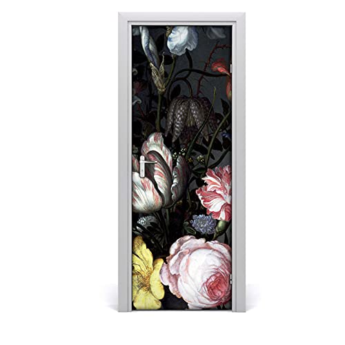 Étiquette décoration auto-adhésive imperméable 85x200cm rose vintage - 2