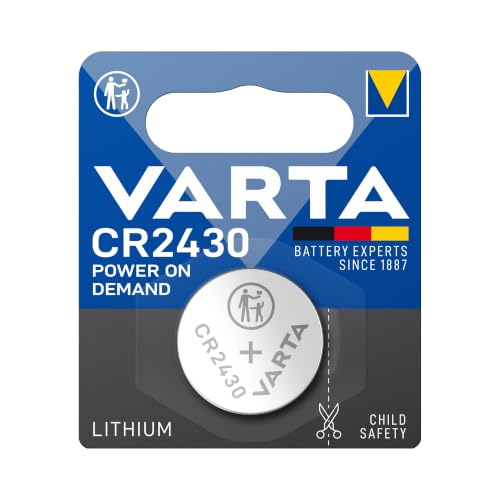VARTA Batterien Knopfzellen CR2430, 10 Stück, Power on Demand, Lithium, 3V, kindersichere Verpackung, für Smart Home Geräte… – Ansicht 2
