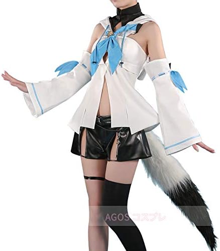 Amazon Co Jp Agos ウィッグ 靴追加youtube キズナアイ Kizuna Ai 白上フブキ コスプレ衣装 耳 尻尾 ホビー