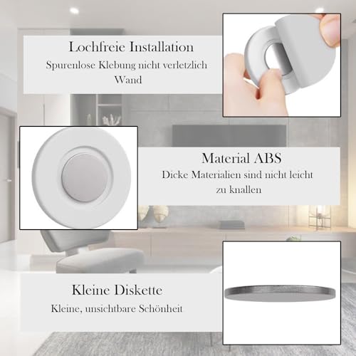 DqiUnaX Fernbedienung Halterung, 10 Stück Magnetische Fernbedienungshalter, Wandhalterung Für Fernbedienungen, Universelle Magnethalterung Für TV, Klimaanlage, Lüfter, Einfache Montage Ohne Bohren