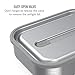 Bentgo® MicroSteel® Leak-Proof Lunch Box - Microwave-Safe, Oven-Safe, Bento-Style Container with Removable Divider, Airtight Lid, Sustainable Design, Odor & Stain Resistant (Stainless Steel)
