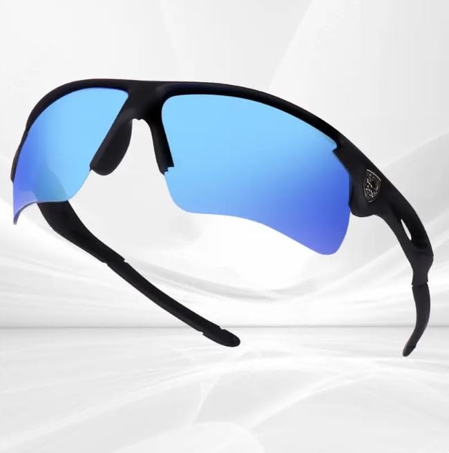 Image of Roshfort Sports Non Polorized Sunglasses UV Protection Sunglass for Men & Women Cycling Running Driving Fishing Multi Shade Glasses ITALIC (Size -Medium)