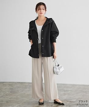 Amazon | [ピエロ] マウンテンパーカー 撥水 フード付き フレア